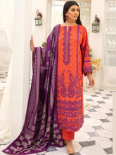 Load image into Gallery viewer, Johra Nafees Embroidered Marina Peach Winter Collection JR 631
