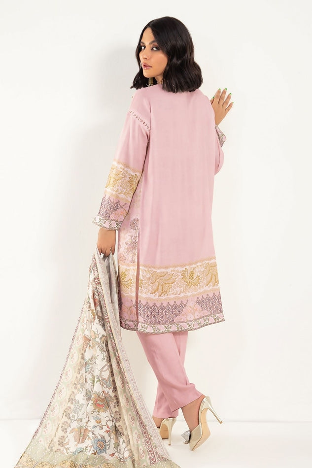 Khaadi 3pc Unstitched Printed Viscose Suit AV22208 Selling.pk