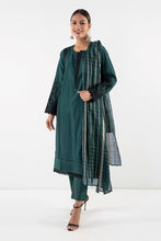 Load image into Gallery viewer, Khaadi 3pc Unstitched Dyed Embroidered Dobby Suit (BDO2207)