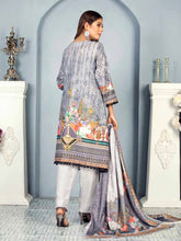 Load image into Gallery viewer, New 3pc Unstitched Printed Khaddar Winter Suit by Rashid-Tex D-2754