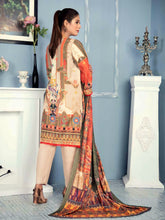 Load image into Gallery viewer, New 3pc Unstitched Printed Khaddar Winter Suit by Rashid-Tex D-2755