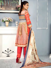 Load image into Gallery viewer, New 3pc Unstitched Printed Khaddar Winter Suit by Rashid-Tex D-2798