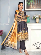 Load image into Gallery viewer, New 3pc Unstitched Printed Khaddar Winter Suit by Rashid-Tex D-2762