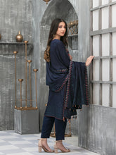 Load image into Gallery viewer, NAAZNIN 3pc Unstitched Embroidered Karandi Banarsi Suit D6231