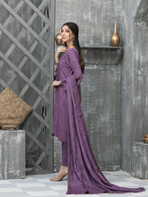 Load image into Gallery viewer, NAAZNIN 3pc Unstitched Embroidered Karandi Banarsi Suit D6232