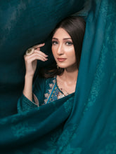 Load image into Gallery viewer, NAAZNIN 3pc Unstitched Embroidered Karandi Banarsi Suit D6238
