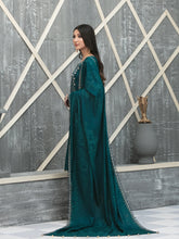 Load image into Gallery viewer, NAAZNIN 3pc Unstitched Embroidered Karandi Banarsi Suit D6238