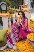 Load image into Gallery viewer, Qalamkar Shadmani Phir Se 4pc Unstitched (Gul e laal FW-4) Suiting