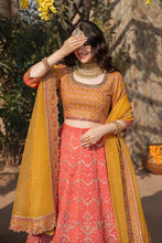 Load image into Gallery viewer, Qalamkar Shadmani Phir Se 4pc Unstitched (Gulshan FW-5) Suiting