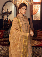 Load image into Gallery viewer, Saba-e-Gul - 3pc Unstitched - Embroidered Jacquard Luxury Banarsi Viscose Suit (WK-00867)