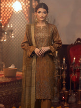 Load image into Gallery viewer, Salitex - 3pc Unstitched - Embroidered Jacquard Luxury Banarsi Viscose Suit (WK-00873)