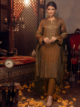 Load image into Gallery viewer, Salitex - 3pc Unstitched - Embroidered Jacquard Luxury Banarsi Viscose Suit (WK-00873)