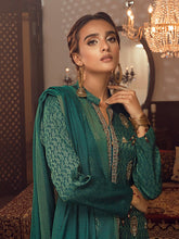 Load image into Gallery viewer, Husn-e-Gul - 3pc Unstitched - Embroidered Jacquard Luxury Banarsi Viscose Suit (WK-00876)