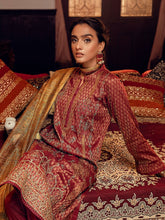 Load image into Gallery viewer, Rang-e-Gul - 3pc Unstitched - Embroidered Jacquard Luxury Banarsi Viscose Suit (WK-00868)