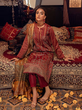Load image into Gallery viewer, Rang-e-Gul - 3pc Unstitched - Embroidered Jacquard Luxury Banarsi Viscose Suit (WK-00868)