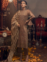 Load image into Gallery viewer, Zarfasha-e-Gul - 3pc Unstitched - Embroidered Jacquard Luxury Banarsi Viscose Suit (WK-00874)