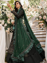 Load image into Gallery viewer, Salitex Adorna - Unstitched 3pc - Full Embroidered Chiffon Shirt & Embroidered Chiffon Dupatta with Dyed Raw Silk Trouser - (HC-00014UT)