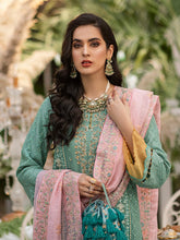 Load image into Gallery viewer, Salitex - Glory - Unstitched 3pc - Fully Embroidered Chiffon Suit - Chiffon Shirt & Khaddi Net Dupatta with Dyed Raw Silk Trouser - (HC-00016UT)