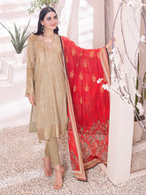 Load image into Gallery viewer, Salitex Inaya 3pc Unstitched - Printed Lawn Shirt & Dupatta With Dyed Cambric Trouser (IP-00091BUT)