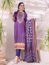 Load image into Gallery viewer, Salitex Inaya 3pc Unstitched - Printed Lawn Shirt & Dupatta With Dyed Cambric Trouser (IP-00092BUT)