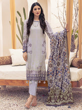 Load image into Gallery viewer, Salitex Inaya 3pc Unstitched - Printed Lawn Shirt & Dupatta With Dyed Cambric Trouser (IP-00093AUT)
