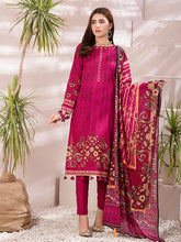 Load image into Gallery viewer, Salitex Inaya 3pc Unstitched - Printed Lawn Shirt & Dupatta With Dyed Cambric Trouser (IP-00094AUT)