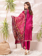Load image into Gallery viewer, Salitex Inaya 3pc Unstitched - Printed Lawn Shirt & Dupatta With Dyed Cambric Trouser (IP-00094AUT)