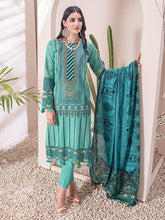 Load image into Gallery viewer, Salitex Inaya 3pc Unstitched - Printed Lawn Shirt & Dupatta With Dyed Cambric Trouser (IP-00096BUT)