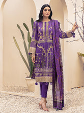 Load image into Gallery viewer, Salitex Inaya 3pc Unstitched - Printed Lawn Shirt & Dupatta With Dyed Cambric Trouser (IP-00098BUT)