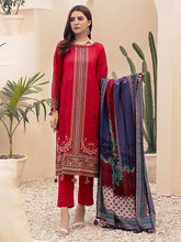 Load image into Gallery viewer, Salitex Inaya 3pc Unstitched - Printed Lawn Shirt & Dupatta With Dyed Cambric Trouser (IP-00099BUT)