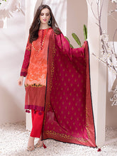 Load image into Gallery viewer, Salitex Inaya 3pc Unstitched - Printed Lawn Shirt & Dupatta With Dyed Cambric Trouser (IP-00100AUT)