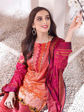 Load image into Gallery viewer, Salitex Inaya 3pc Unstitched - Printed Lawn Shirt & Dupatta With Dyed Cambric Trouser (IP-00100AUT)