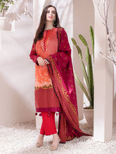 Load image into Gallery viewer, Salitex Inaya 3pc Unstitched - Printed Lawn Shirt & Dupatta With Dyed Cambric Trouser (IP-00100AUT)