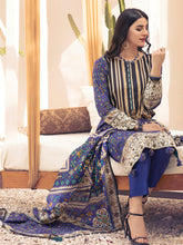 Load image into Gallery viewer, Salitex Inaya 3pc Unstitched - Printed Lawn Shirt & Dupatta With Dyed Cambric Trouser (IP-00101BUT)