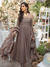 Load image into Gallery viewer, Kyra - Unstitched 3pc - Full Embroidered Chiffon Shirt & Embroidered Chiffon Dupatta with Dyed Raw Silk Trouser - (HC-00017UT)