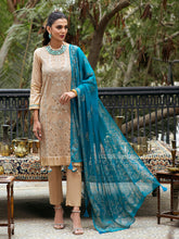 Load image into Gallery viewer, Salitex Oznur 3pc Unstitched Heavy Embroidered Luxury Lawn Suit WK-00973UT