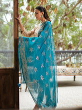 Load image into Gallery viewer, Salitex Oznur 3pc Unstitched Heavy Embroidered Luxury Lawn Suit WK-00973UT