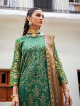 Load image into Gallery viewer, Salitex Oznur 3pc Unstitched Heavy Embroidered Luxury Lawn Suit WK-00976UT