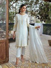 Load image into Gallery viewer, Salitex Oznur 3pc Unstitched Heavy Embroidered Luxury Lawn Suit WK-00979UT