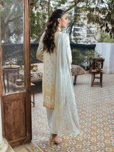 Load image into Gallery viewer, Salitex Oznur 3pc Unstitched Heavy Embroidered Luxury Lawn Suit WK-00979UT