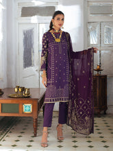 Load image into Gallery viewer, Salitex Oznur 3pc Unstitched Heavy Embroidered Luxury Lawn Suit WK-00980UT
