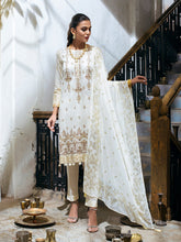 Load image into Gallery viewer, Salitex Oznur 3pc Unstitched Heavy Embroidered Luxury Lawn Suit WK-00981UT
