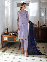 Load image into Gallery viewer, Salitex Oznur 3pc Unstitched Heavy Embroidered Luxury Lawn Suit WK-00982UT