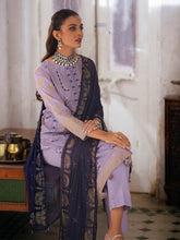 Load image into Gallery viewer, Salitex Oznur 3pc Unstitched Heavy Embroidered Luxury Lawn Suit WK-00982UT