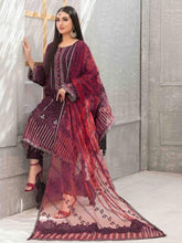 Load image into Gallery viewer, SARAAB 3pc Unstitched Aari Embroidered Fancy Chiffon Suiting D2001