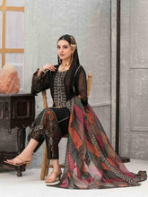 Load image into Gallery viewer, SARAAB 3pc Unstitched Aari Embroidered Fancy Chiffon Suiting D2002