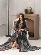 Load image into Gallery viewer, SARAAB 3pc Unstitched Aari Embroidered Fancy Chiffon Suiting D2003