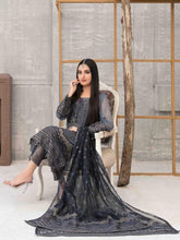 Load image into Gallery viewer, SARAAB 3pc Unstitched Aari Embroidered Fancy Chiffon Suiting D2004