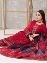 Load image into Gallery viewer, SARAAB 3pc Unstitched Aari Embroidered Fancy Chiffon Suiting D2007