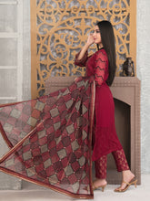Load image into Gallery viewer, SARAAB 3pc Unstitched Aari Embroidered Fancy Chiffon Suiting D2008